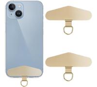 2 Patchs Universels Pour Téléphone Portable, En Acier Inoxydable, Multifonctionnel, Chaîne De Téléphone Portable Universelle, Pour La Plupart Des Smartphones Or[M1418]
