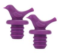 2 Pc Bouteille De Bouteille De Vin, Bouchons De Bouchons De Vin En Silicone, Bouchon De Bouteille De Petite Oiseau Réutilisable, Stoppers De Nouveauté Du Préserver Des Boissons Champagne, Pour Garder