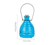 2 Pc Piège À Guêpes, Petit Pot Suspendu en Verre pour Guêpes, Pot À Miel Appâté, PotSuspendu Portable pour Frelons, Piège À Abeilles Réutilisable en Verre, Contrôle Efficace des Insectes pour Vergers