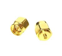 2 pc SMA mâle vers IPX/UFL Prise RF coaxial Adaptateur connecteur Droit plaqué Or