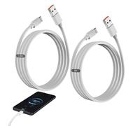 2 Pcs 120W 6A USB C Turbo Câble Charge Rapide,pour Xiaomi Redmi Note 14/13/12/11s/11/13 Pro/8 9 Pro 9T; Xiaomi mi 13/14/12T/11T Pro/11 Lite/10T/10/12,POCO X6/X5/C65/M5/X4 (1,5M+2M)