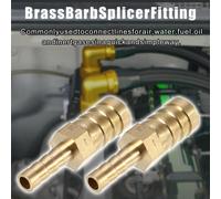 2 pcs 12mm - 6mm Droit Formé Barbillon Laiton Tuyau Raccord Connecteur