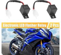 2 pcs 2 Broche 12V Électronique LED Clignotant Relais Max 150W pour Moto