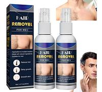 2 Pcs 2023 New Junrinogin Semi-Permanent Hair Removal Spray, Body Hair Removal Spray, Easy off Foaming Natural Permanent Hair Removal Spray (Man)