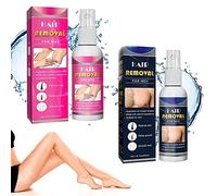 2 Pcs 2023 New Junrinogin Semi-Permanent Hair Removal Spray, Body Hair Removal Spray, Easy off Foaming Natural Permanent Hair Removal Spray (Woman+Man)