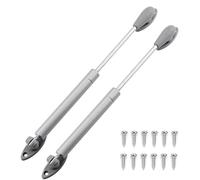 2 Pcs 270mm/90mm Silver Lift Strut Stay Support Kit, Multiple Forces for Cabinet Doors & Lids(150N)