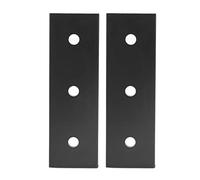2 PCS 3 Hole Aluminium Alloy Mending Plate, Flat Joint Bracket, Furniture Repair Fixing Board for Table, Bed, Chair, Shelf Reinforcement (4040)