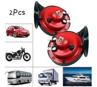 2 PCS 300 DB Klaxon de train pour camions,Corne d'escargot électrique d'air fort imperméable,12v Double Horn Sound pour voiture