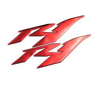 2 PCS 3D Motorcycle R1 Logo Emblem Badge Stickers Body Shell Roulet Décalques for R1 YZF YZF1000 YZF-R1(Red)