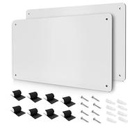 2 PCS 43.5 x 30 cm Blanche Métal Tableau magnétique - pour Afficher Lettres Magnétiques, Chiffres, Animaux, De La Poésie, Pots à épices, Notes, Photos