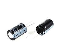 2 Pcs 4700uF 25V 105C Condensateur electrolique noir de la dimension de 26x16mm