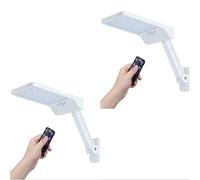2 pcs 48 LED Télécommande Solaire Lumière Extérieure PIR Détecteur de Mouvement IP65 Extérieur Mur Street Lampadaire Lampadaire-2pcs_White_China
