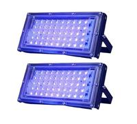 2 PCS 50W Led UV Floodlight IP65 395nm UV Lamp Fluorescent Party Disco Stage Light 110V