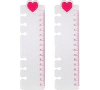 2 Pcs 6 Trous Pages Binder A6 Règle De Diviseur D' pour Le Livreur Intérieur De Feuille De Feuille De Marque Intérieure Bookmark pour Le Planificateur De Carnet