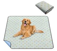 2 Pcs 70*100cm Tapis Éducateur pour Chien Polaire Shaker Lavable Réutilisable Ultra Absorbant Antidérapant pour Chiot pour Chien/Chat/Cochon d'Inde/Lapin-S (1PCS 182*182CM-vert)
