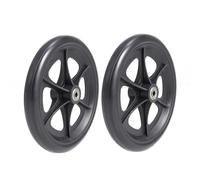 2 Pcs 8« X 1 » Roues Avant pour Fauteuils Roulants, Pneus Solides pour Fauteuils Roulants, Déambulateurs et Rollators, Roulements 5/16 (8mm)