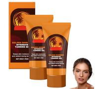2 PCS Accelerateur de Bronzage 100ML Creme Bronzante Activateurs Et AccéLéRateurs Bronzage Cabine Uv Creme pour Bronzer AccéLéRateur de Bronzage Puissant Naturel avec des Ingrédients Naturels