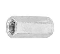 2 Pcs Acier Plaqué Zinc M16 * 50 Écrou Hexagonal Long À Filetage Filetés Vis Zinc Vis Étendue Fil Bielle Connexion Capuchon De Connexion Joint Écrou