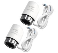 2 PCS Actionneur Thermoélectrique 230 V Nc, M30*1.5 Actionneur Électrique Normalement Fermé, Actionneur Thermique Électrique Pour Presque Tous Distributeurs Circuit Chauffage,Blanc