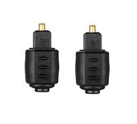 2 Pcs Adaptateur Audio Optique 3.5mm Mini Jack Femelle vers Câble Numérique Toslink Mâle Connecteur