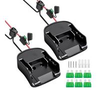 2 PCS Adaptateur Power Wheel,Power Wheel Adapter pour Makita 18V,Convertisseur de Puissance avec Fuse & Switch pour Voiture RC, Bricolage, Robotique, Camion RC