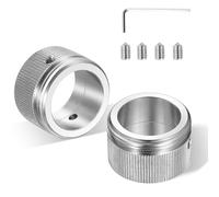 2 Pcs Adaptateurs en Acier Inoxydable (304) pour Vannes Danfoss RA sur M30 x 1,5 - pour Têtes Thermostatiques et Vannes de Radiateur