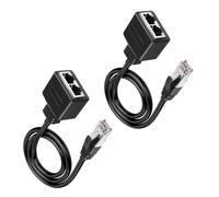 2 Pcs Adaptateurs Répartiteurs RJ45 Répartiteur LAN RJ 45 Répartiteur 1 vers 2 Femelles Câble Prolongateur Ethernet LAN 1 Mâle vers 2 Femelles Câble pour Ethernet Cat5 Cat5e Cat6 Cat7
