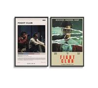 2 PCS Affiches de combat de films classiques - Affiches de club pour décoration murale en toile esthétique de chambre - 40 x 60 cm