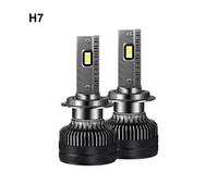 2 pcs Ampoule H7 voiture LED 12-24V, 20000LM 180W 6000K blanc, CSP LED, Halogène pour Feux Route-Croisement pour voiture