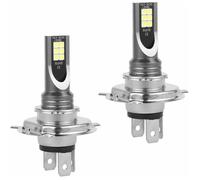 2 Pcs Ampoules H4 LED de Phare en Boîte Voiture Ampoule Led 50W/14000LM/IP68 Etanche Feux de Brouillard 2 Ampoules 6000-6500K Lum