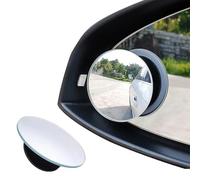 2 pcs Angle Mort Voiture Ronde, RéTroviseurs ExtéRieur D'Angle Mort Ronde,Hd Grand Angle Avec Auto-AdhéSif RéTroviseurs Aveugle Miroir,D'Angle RéGlable Blind Spot Mirror,Pour Toutes Les Voitures