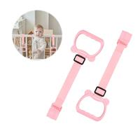 2 PCS Anneaux de Lit Bébé Réglables, Anneaux de Traction pour Parc Bebe, Anneaux de Berceau, anneaux de Main de Lit Bébé, Anneaux de Suspension Bebe, Idéaux pour Aider Le Bebe à Se Lever du Berceau