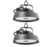 2 PCS ANTENLICHT spots LED de salle 150W Blanc froid 5000 K | 25500 lm Angle d'éclairage 120° UFO Highbay Lampe industrielle IP65 Éclairage d'intérieur pour entrepôt commercial, atelier, garage
