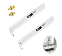 2 PCS Antenne 5G LTE Omnidirectionnelle 18 dBi, pour Box 5G et Routeurs LTE, Antenne 4G TS9 et SMA, Amplificateur Signal Extérieur et Intérieur, Compatible IoT et Réseaux Mobiles