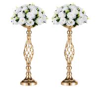 2 PCS Arrangement de floraux en mtal polyvalent et stand de bougeois pour la fte de la fte de la fte de la fte de la fte de la pice matre