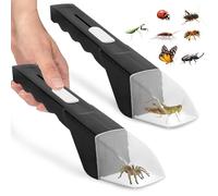 2 Pcs Attrape Insecte, Attrape Araignée, Attrape-insectes Vivants, Piège à Insectes Vivant, Outil d'Attrape-insectes pour Maison et Jardin, Capture d'Insectes pour Papillons, Araignée, Abeilles