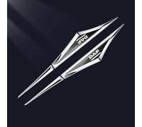 2 pcs Auto Emblème Logo, pour DAF côté Emblèmes Sticker Style décorer décalcomanies Décoration Accessoires,D/Black and Silver