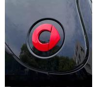 2 PCS Autocollant Voiture pour Smart #1 Smart #3, Autocollant Décoratif pour Voiture Emblème Adhésif Badge Adhésif,Red