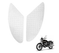 2 PCS Autocollants de Protection Latérale des Genoux de Moto, Autocollant de Protection en Caoutchouc de réservoir de Moto, Gaz, Genouillères, Antidérapant - Transparent