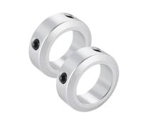2 PCS Bague de Réglage en Aluminium Anodisé 16mm pour Arbre, Butée d’Arbre avec Vis de Serrage, Bague d’Arrêt d’Axe pour Roues de Brouette, Boîte de Vitesses, CNC et Applications Mécaniques