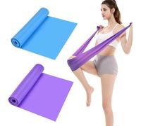 2 Pcs Bande Élastique Fitness,1.5 M X 15 Cm Élastique Bande De Resistance Sport Musculation Pour Kinésithérapie,Yoga,Pilates,Rééducation Dans Salle De Gym Ou Domicile