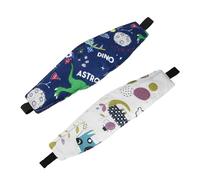 2 Pcs Bandeau Voiture Pour Enfant, Cale Tete Enfant Voiture Maintien Tete Siege Auto Enfant, Tête de Siège Auto Bébé Ajustable Retiens Tete Voiture Enfant pour Voyage Protection Du Cou Epaules