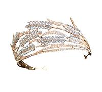2 PCS Baroque Crown Wedding Chevage pour la mariée Bride Metal Bandbands Fomen Femmes Diamond Bandons Bandeaux Bandeaux Femme