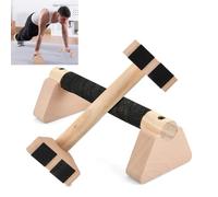 2 Pcs Barre Parallele, 25cm Parallettes Avec Base Antidérapante, Barre Dips Tractions, Haltere Musculation, Poutre Gymnastique pour Push Up Calisthenics Yoga, Poignée Épaisse, Capacité Charge 300kg