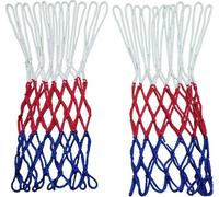 2 PCs Basketballnetz Ersatz Hochleistungssteuer 12 Loops Regenfisch Sonnenschutz für alle wetterweißen rot blau