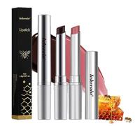 2 PCS Baume à Lèvres Teinté Presque Rouge à Lèvres, Baume Soin Hydratant à Formule Transparente, Finition Brillante Naturelle Miel Noir Miel Rose, Hydratant pour Réparer les Lèvres Sèches