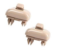 2 Pcs Beige Intérieur Pare Soleil Crochet Support d'attache Pare Soleil A1, Support Clip pour Visièr pour A1 A3 A4 A5 A7 B6 B7 B8 S4 S5, Soleils Clip pour Visière, Clips pour Visières de Voiture