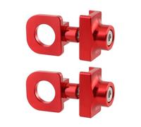 2 Pcs Bike Chain Tensioner, Aluminum Alloy Bike, 10mm Ideal for BMX Single Speed Bike - Red
