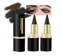 2 Pcs Black Brown Gel Eyeliner Pencil, Eyeliner Pencil Waterproof Smudge Proof Eyeliner Pen Black Face Paint Stick Eye Black Sticks Halloween Makeup Smooth Black Eye liner Pencil for Women