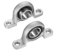 2 Pcs Bloc à Roulement à Billes, 30mm Roulements à Billes, Palier d'Arbre en Alliage de Zinc, Palier Roulement, Roulements à Bloc d'Oreiller pour Imprimantes 3D, Machine d'arbre d'essieu (KP006)